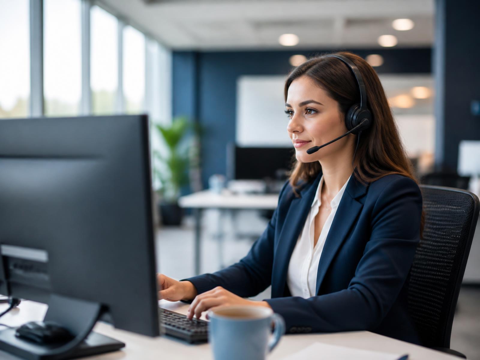 Marketing specialist reviewing customer acquisition campaign results for a US home services business